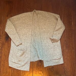 Free People Soft Gray Knit Cardigan